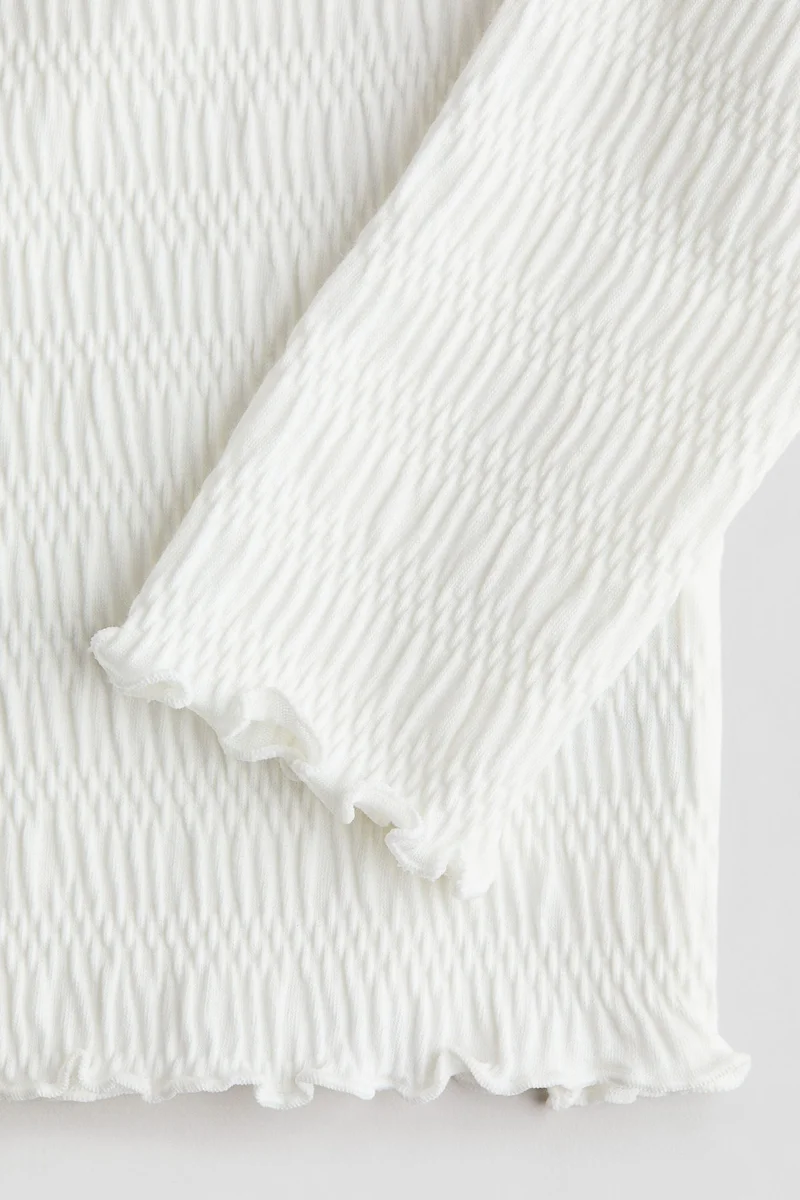 H&M Smocked Jersey Top