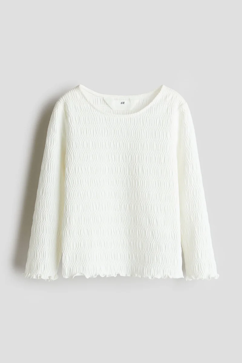 H&M Smocked Jersey Top