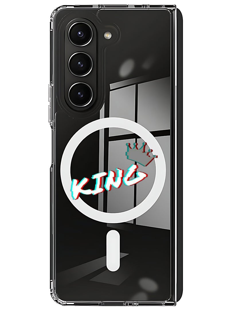 Theodor Magnetic Case for Samsung Galaxy Z Fold 6 Compatible with MagSafe Wireless Charging, Shockproof Phone Bumper Cover King - Image 1