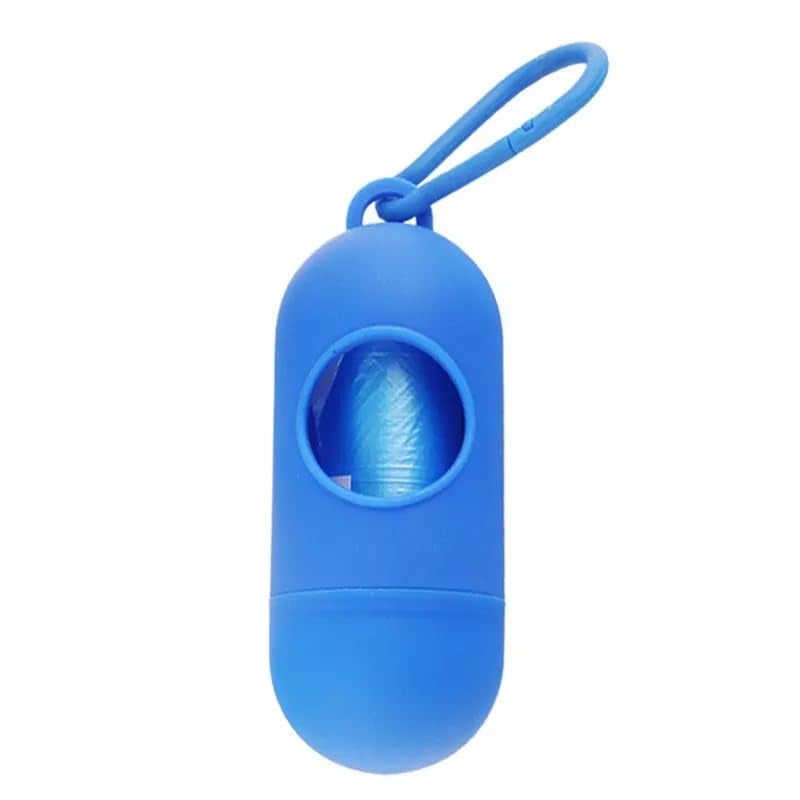 Amso Diaper Disposal Bag Dispenser with Garbage Rolls Portable Disposable Baby Diaper Nappy Garbage Bag with Removable Capsule Box (Blue) - Image 2