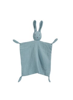 Gobell Baby Pure Cotton Sleeping Doll And Cloth Towel with Sensory Teether- Blue  - Image 2