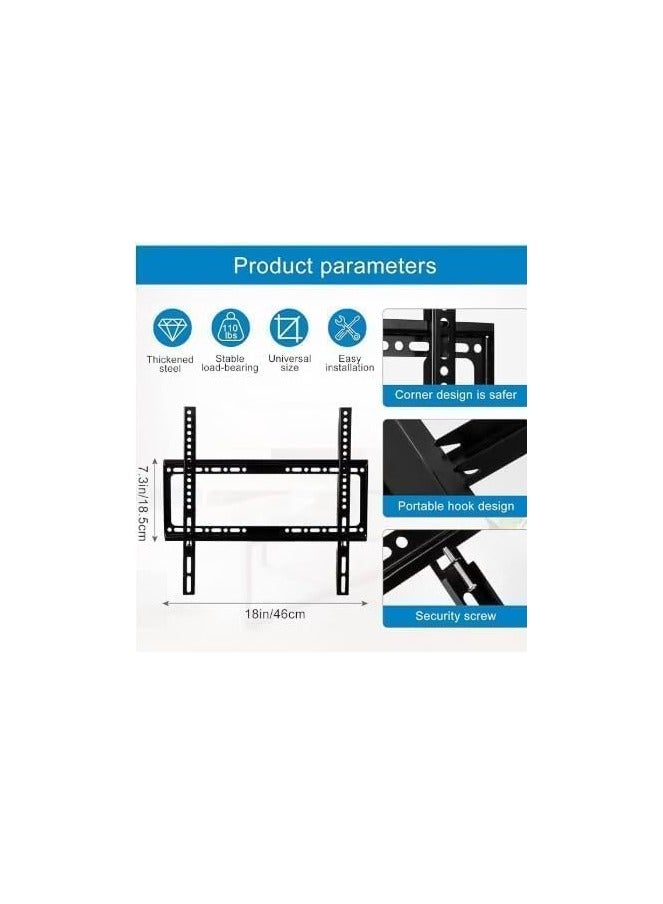ريبنيو حامل حائط للتلفزيون - مناسب لأجهزة تلفزيون LED/LCD مقاس 26 إلى 63 بوصة - Image 4