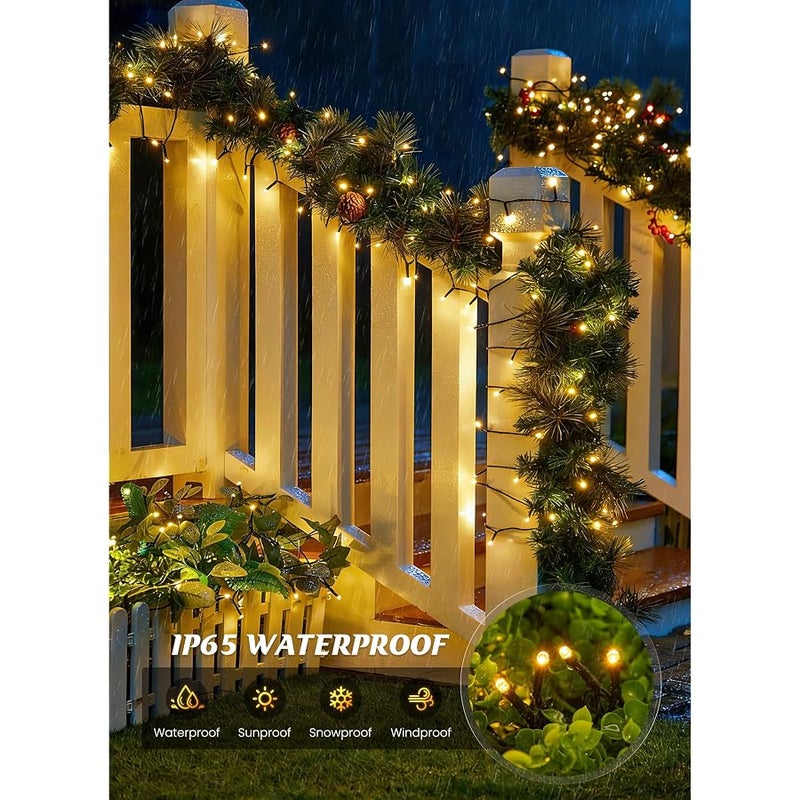 Brightown 2 Pack Solar String Lights Outdoor Waterproof, 80 FT 200 LED - Image 2