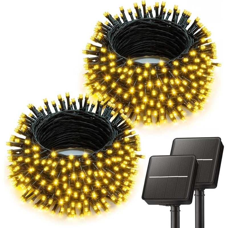 Brightown 2 Pack Solar String Lights Outdoor Waterproof, 80 FT 200 LED - Image 1