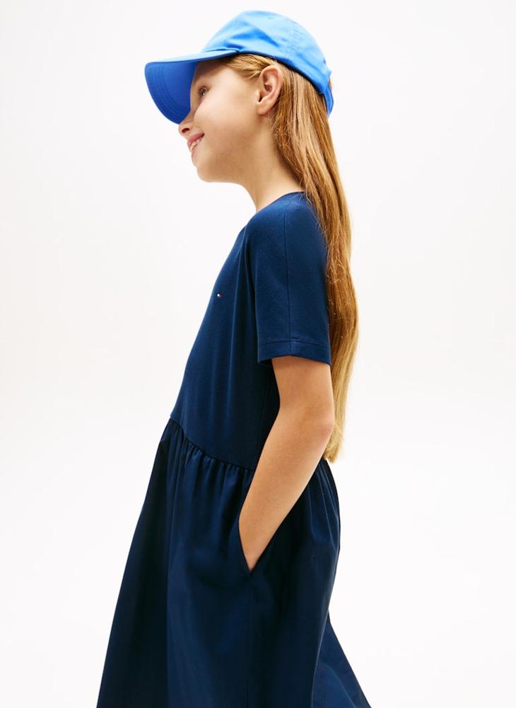 TOMMY HILFIGER Essential Relaxed Fit And Flare Dress - Image 3