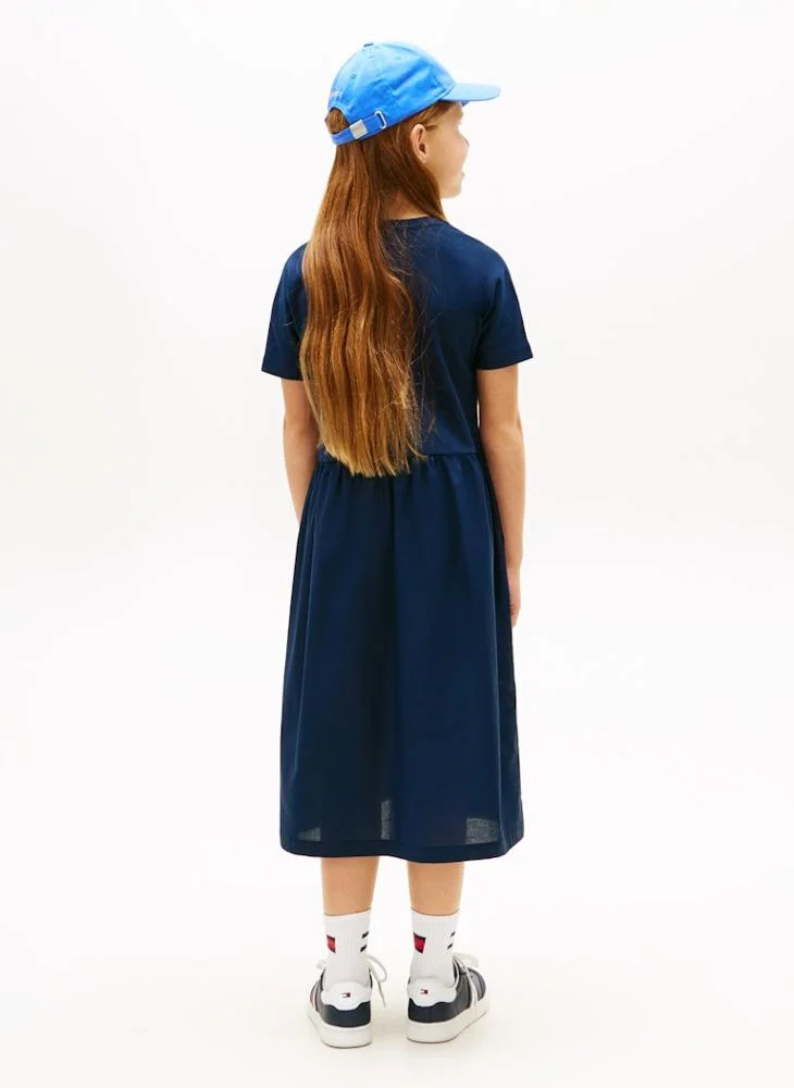 TOMMY HILFIGER Kids Mix Media Dress
