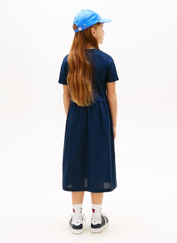 TOMMY HILFIGER Essential Relaxed Fit And Flare Dress - Image 2