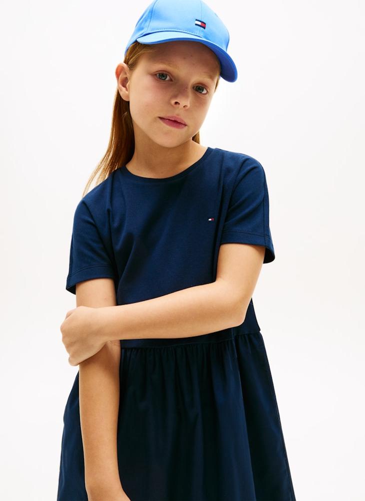 TOMMY HILFIGER Essential Relaxed Fit And Flare Dress - Image 4