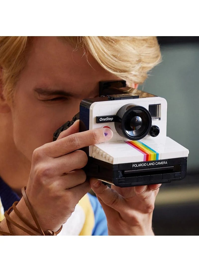 ليغو أفكار ليغو، طقم نموذج كاميرا بولارويد ون ستيب SX-70 رقم 21345، طراز كلاسيكي، 516 قطعة للبالغين - Image 4