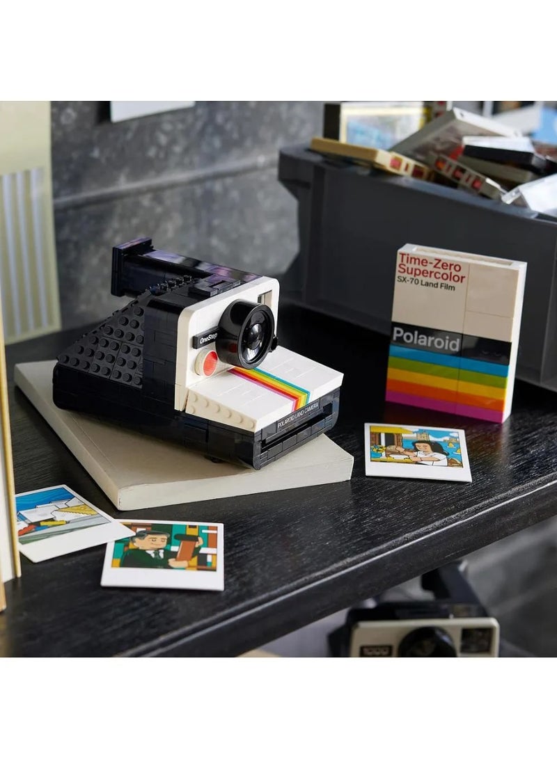 ليغو أفكار ليغو، طقم نموذج كاميرا بولارويد ون ستيب SX-70 رقم 21345، طراز كلاسيكي، 516 قطعة للبالغين - Image 5