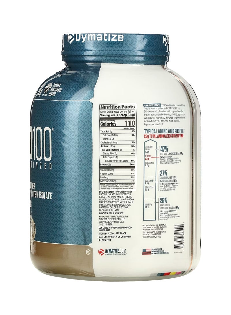 Dymatize Iso100  Cookies And Cream  5Lb - Image 2