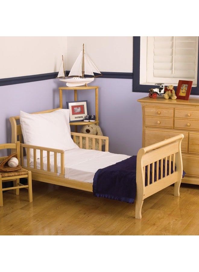 Nojo 3 Piece Toddler Sheet Set White - Image 2