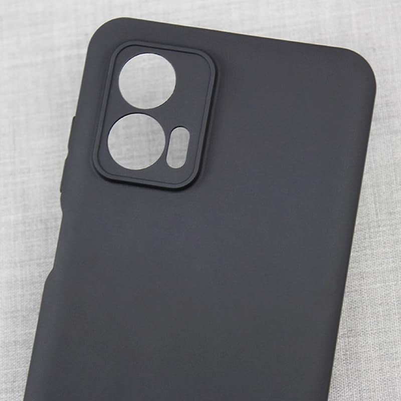 SPAZY CASE® Motorola Moto G34 5G / G45 5G Back Cover Soft Silicone Shockproof Slim Back Case Cover for Motorola Moto G34 5G / G45 5G - Black - Image 3