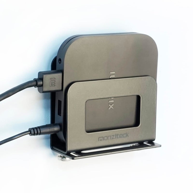 Monzlteck Adjustable Small Device Wall Mount Holder for Apple TV,ROKU,Router,Modem and Other Media Players - Image 1