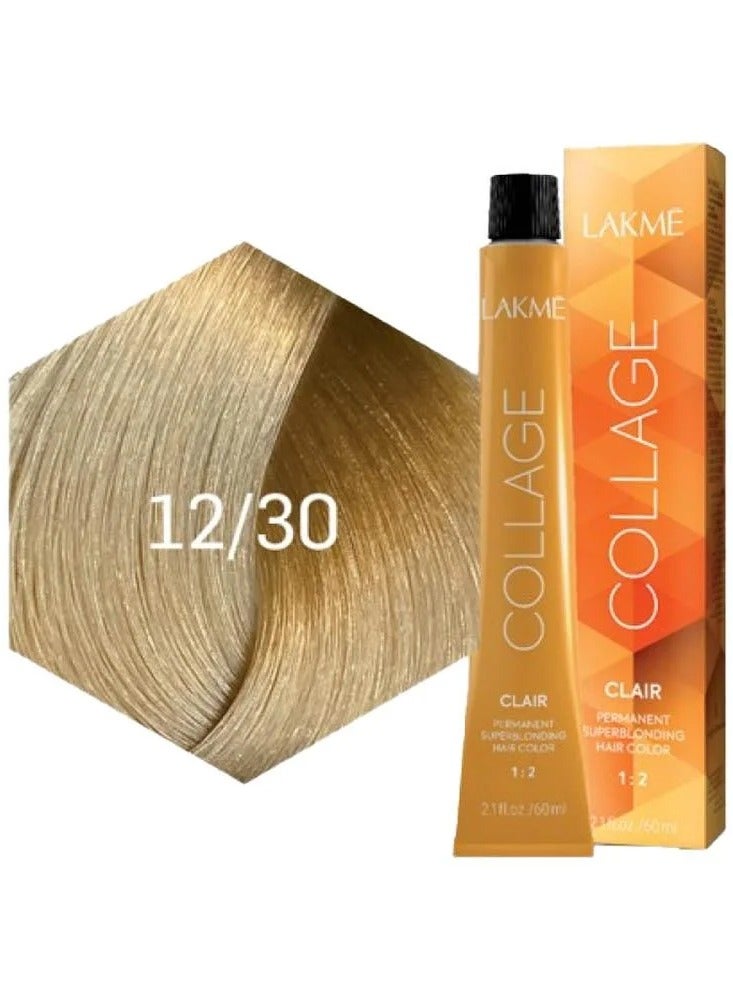 لاكمي كولاج كلير صبغة شعر - أشقر ذهبي فاتح سوبر 12/30 - Image 1