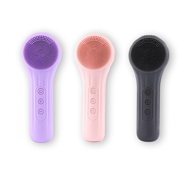 Electric Silicone Facial Cleansing Brush with Ultrasonic Massage for Deep Pore Cleaning - Image 4