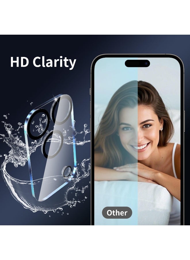 2 Pack Camera Lens Screen Protector for iPhone 17 Pro Max 6.9-Inch 2025, 9H Hardness Transparent HD Protective Tempered Glass Protector Film - Image 5
