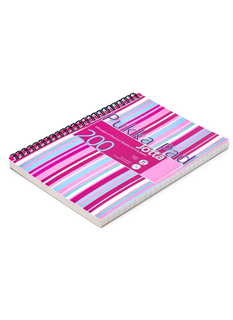 Pukka Pad - A5 Size Wirebound Jotta Notebook 200 Pages Assorted Colours - Image 1
