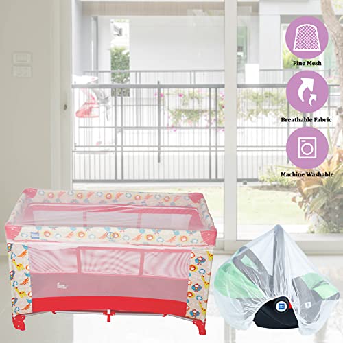Mee Mee Multipurpose Breathable Mosquito Net | Mosquito Net for Baby Cot, Cradle, Bassinet (Large) - Image 4