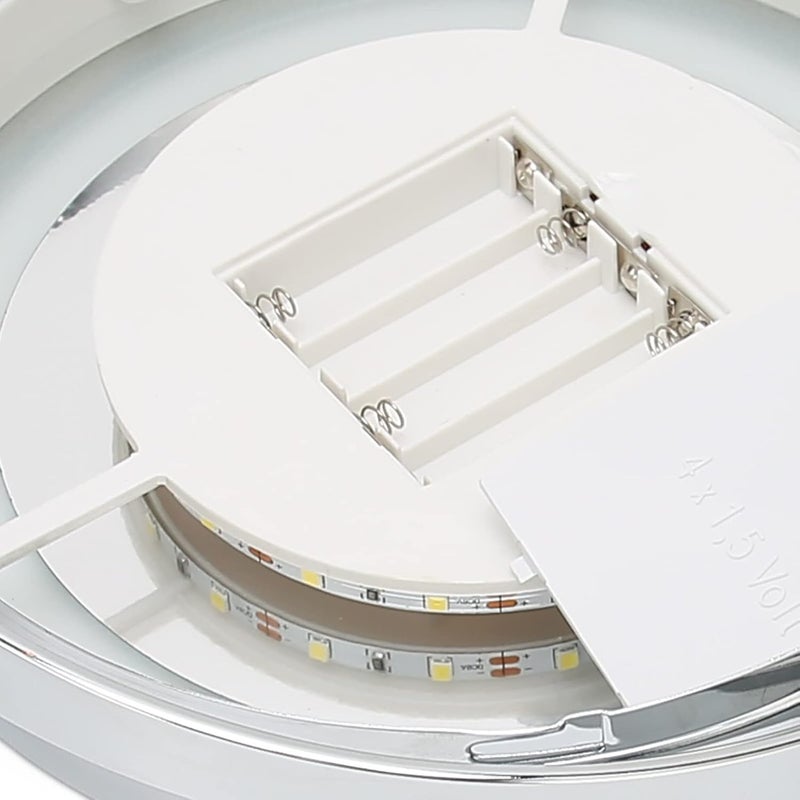 تصميم للاستخدام طويل الأمد مرآة مكياج LED بتكبير 1X/7X - مرآة واقفة مزدوجة الوجه للاستخدام في المنزل والحمام مواد مطورة مضادة للتآكل اليومي - Image 4
