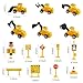 LEFUBABY 27 PCS Mini Construction Vehicles Cake Decoration Set Truck Road Sign Cake Toppers Construction Birthday Party Supplies - Image 2