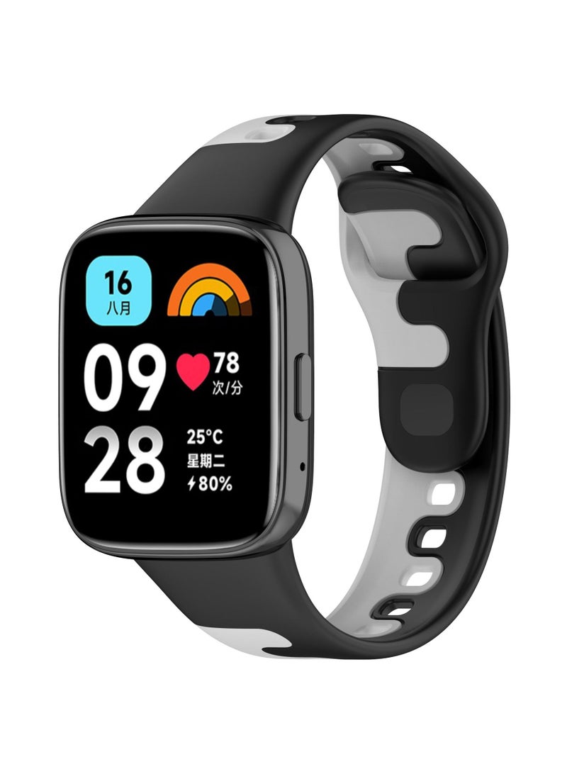 1Pcs Watch band for Redmi watch3 lite/Active watch strap Black/Gray 22mm - Image 1