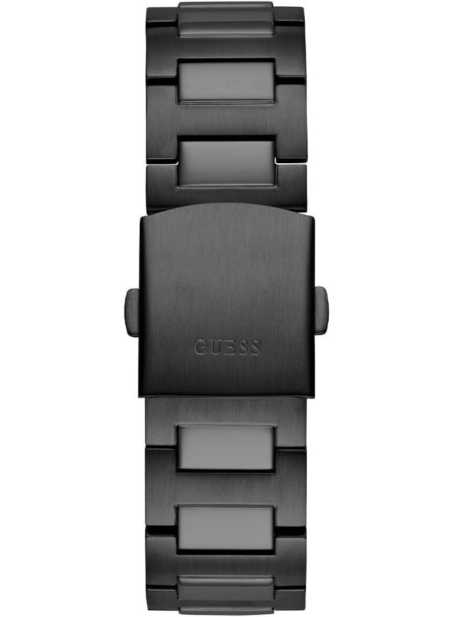 GUESS Men's 42mm Watch - Black Bracelet Black Dial Black Case - Image 4