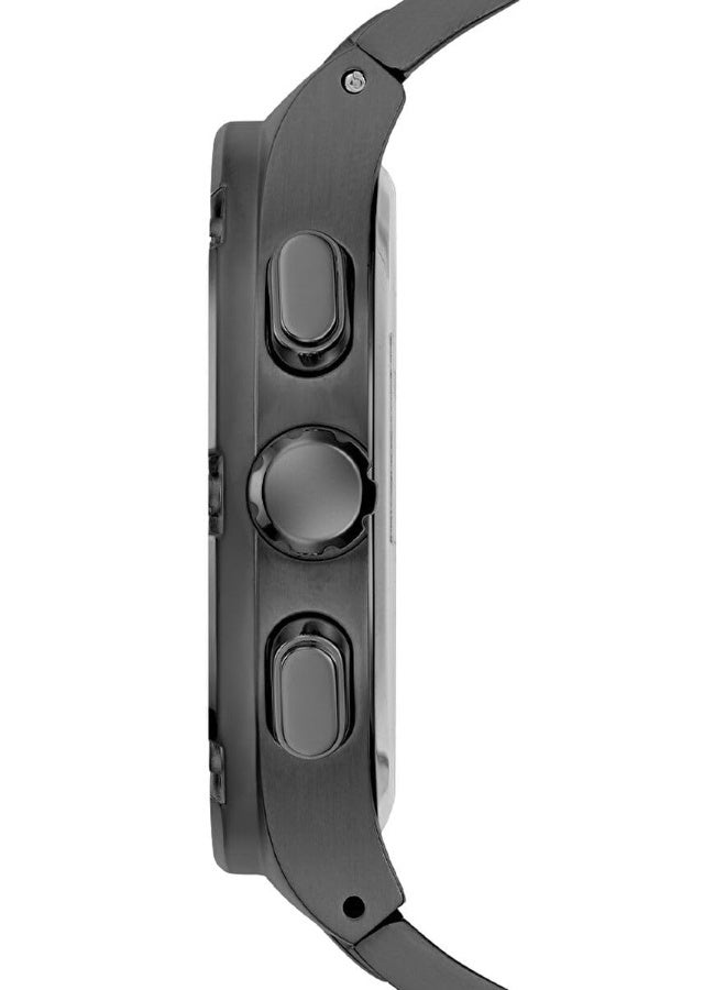 GUESS Men's 42mm Watch - Black Bracelet Black Dial Black Case - Image 3