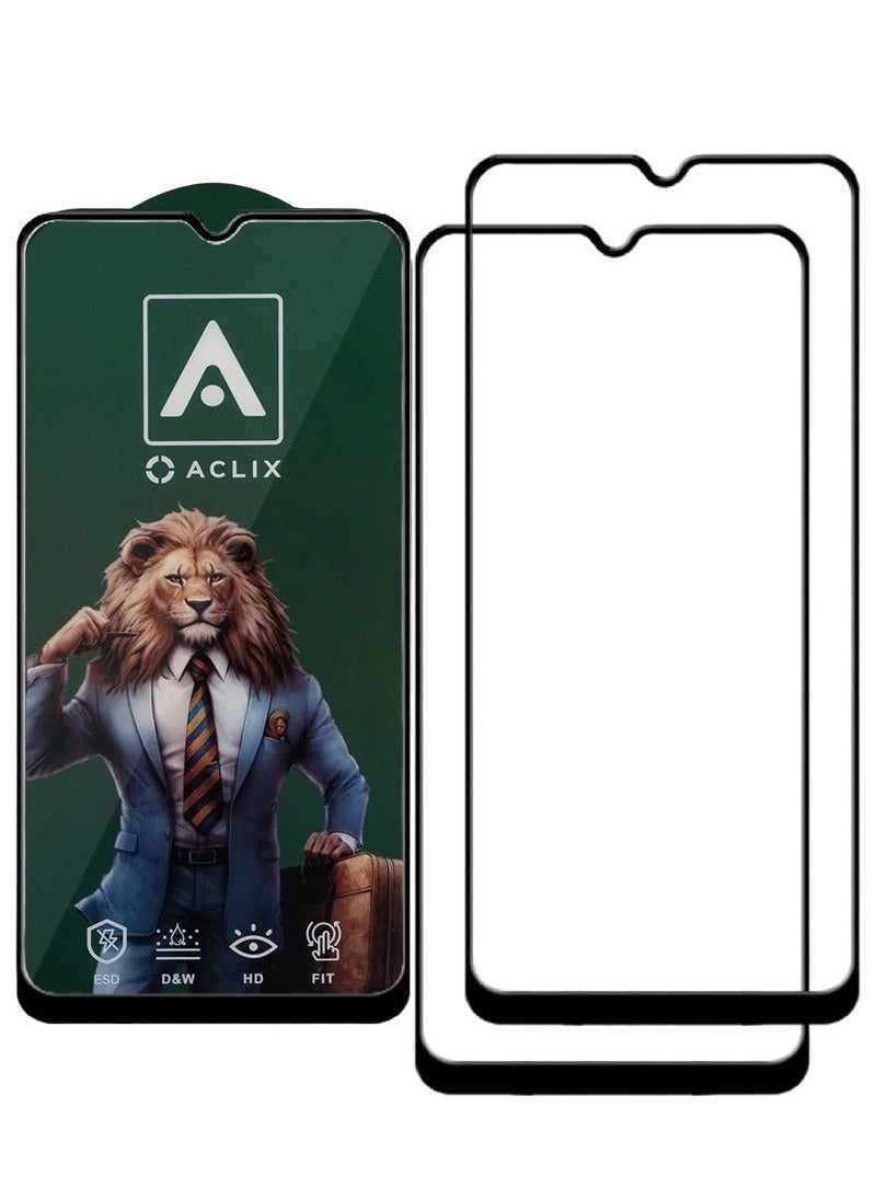 ACLIX 2 Pieces Antistatic ESD Dustproof Premium Quality High Definition Tempered Glass Screen Protector Designed For Samsung Galaxy A24 4G - Image 1