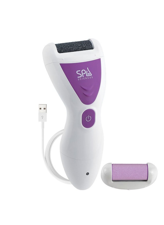 SPA SCIENCES Spa Sciences VIVA Most Powerful Pedicure Tool Available-Professional Electronic Foot Smoothing Pedi Tool for Removing Hard, Dry, Cracked Skin/Calluses on Feet, Rechargeable-2 Treatment Heads Included  - Image 1