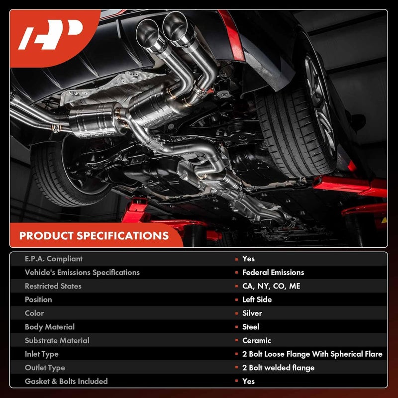 A-Premium Left Catalytic Converter Kit for Ford, Lincoln, Mercury - Image 3