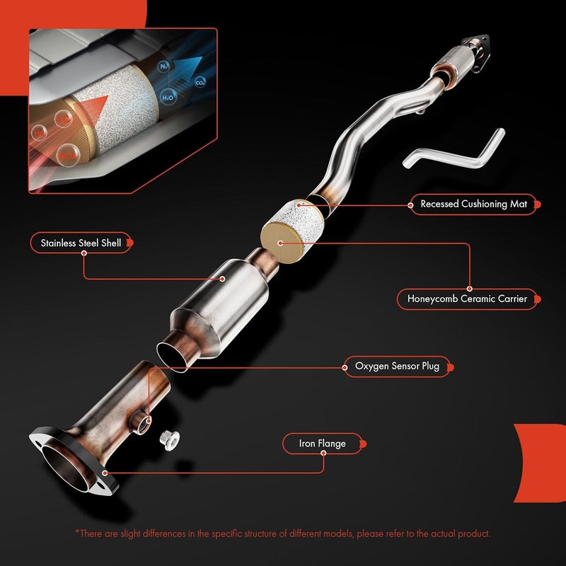 A-Premium Left Catalytic Converter Kit for Ford, Lincoln, Mercury - Image 4