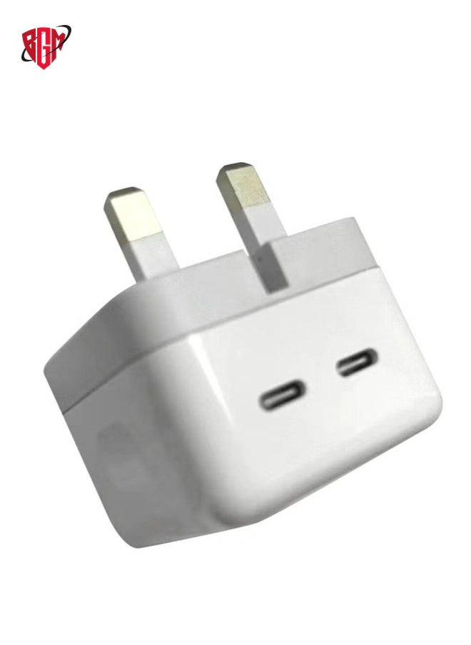 BGM - 35W Dual Ports Fast Charging USB-C+C Power Adapter USB-C To Lightning Cable For Apple iPhone 14 13 Series - Image 1
