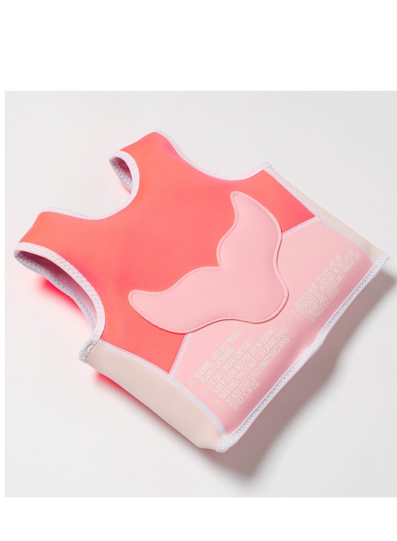 SUNNY LIFE Salty the Shark Kids Swim Vest – Pink Floatation Jacket for Toddlers (Ages 2–3) | Buoyancy Swim Trainer | Learn-to-Swim Safety Vest for Pool & Beach | Outdoor Water Play Essential - Image 3