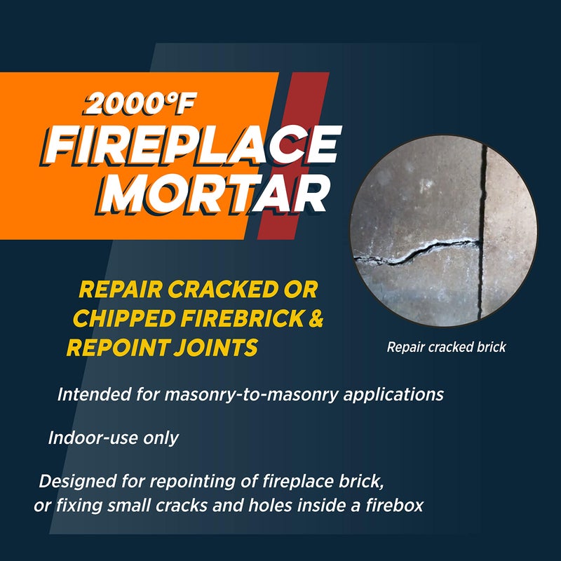 Rutland Products Rutland Fireplace Mortar Cartridge 103Ounce Gray  63G - Image 2