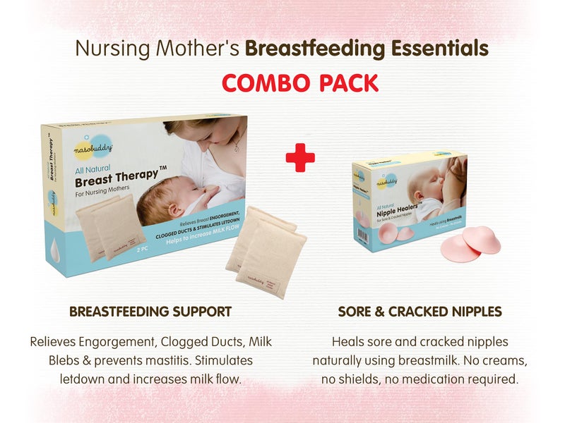 Nasobuddy Breastfeeding Essential Combo Great Value Pack for Nursing Mothers with The nasobuddy All Natural Breast Therapy + Nipple HEALERS Included. - Image 2