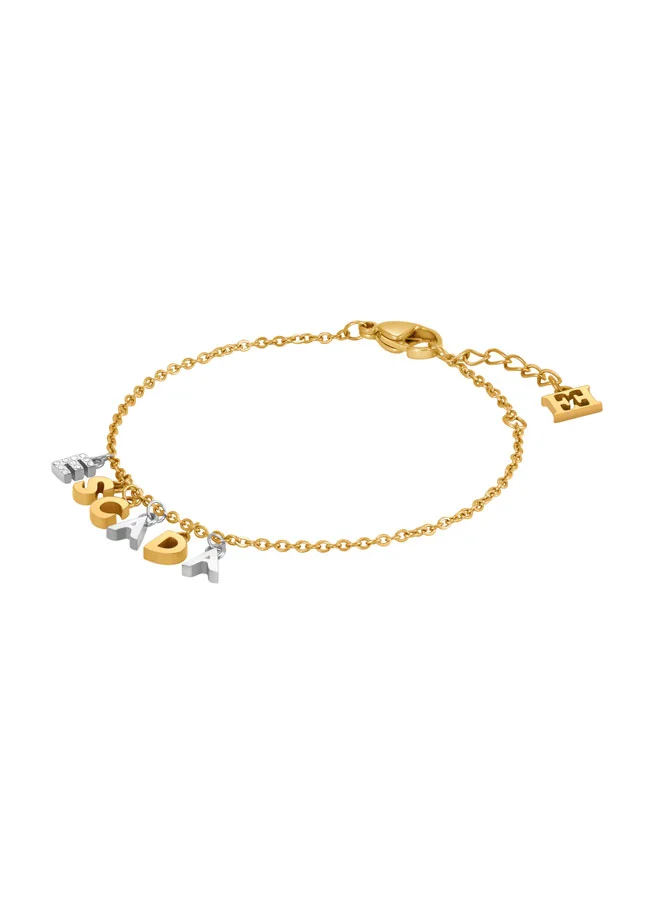 ESCADA Belle Silver & Gold Plated Stainless Steel Bracelet for Women 140mm