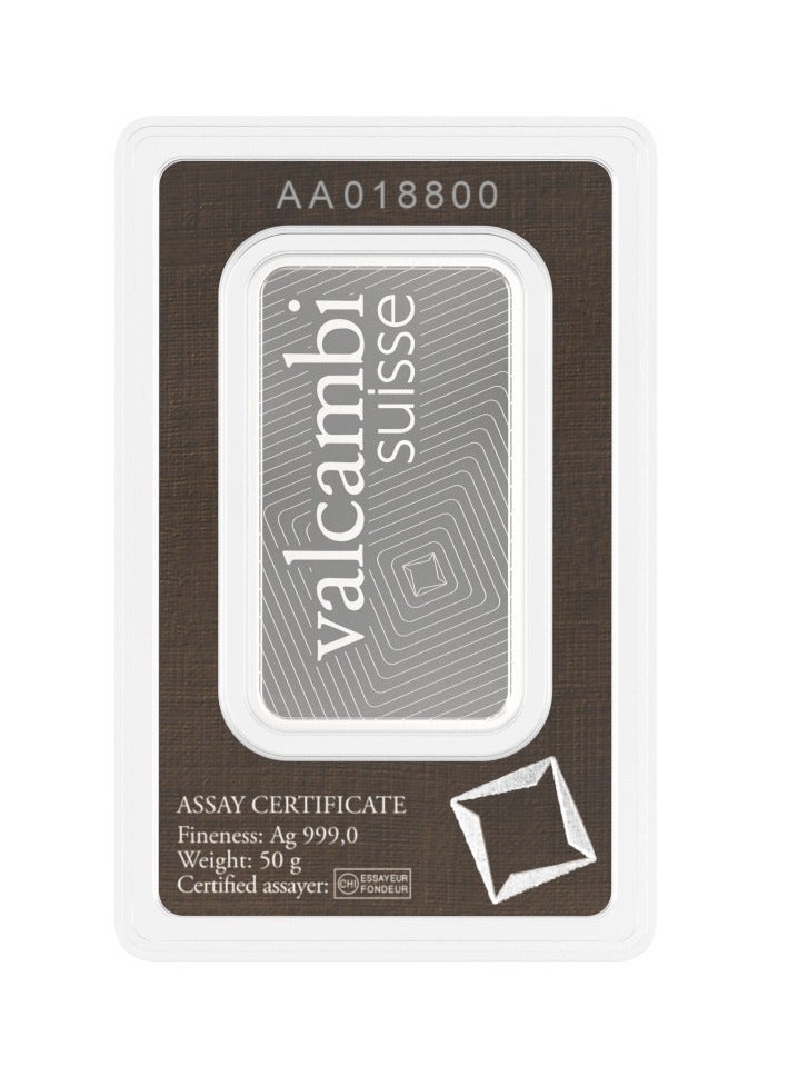 فالكامبي سبيكة فضة فالكامبي بنقاء 999 بوزن 50 غرام - Image 2