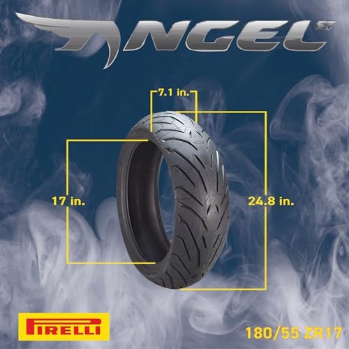 Pirelli Angel ST 120/70ZR17 (58W) Front & 180/55ZR17 (73W) Rear Motorcycle Tires – High-Performance Sport Touring Tire for Enhanced Grip, Durability & Stability – Fits Sport & Touring Bikes - Image 3