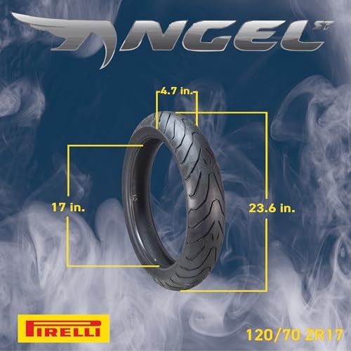 Pirelli Angel ST 120/70ZR17 (58W) Front & 180/55ZR17 (73W) Rear Motorcycle Tires – High-Performance Sport Touring Tire for Enhanced Grip, Durability & Stability – Fits Sport & Touring Bikes - Image 2