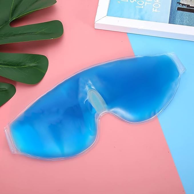 Zenkova Cooling Gel Relaxing Eye Mask for Dark Circles Dry Eyes Cooling Eyes Pain Relief Redness Eye Patches Sleeping Cool Pad Suitable for All Family Members Blue - Image 4