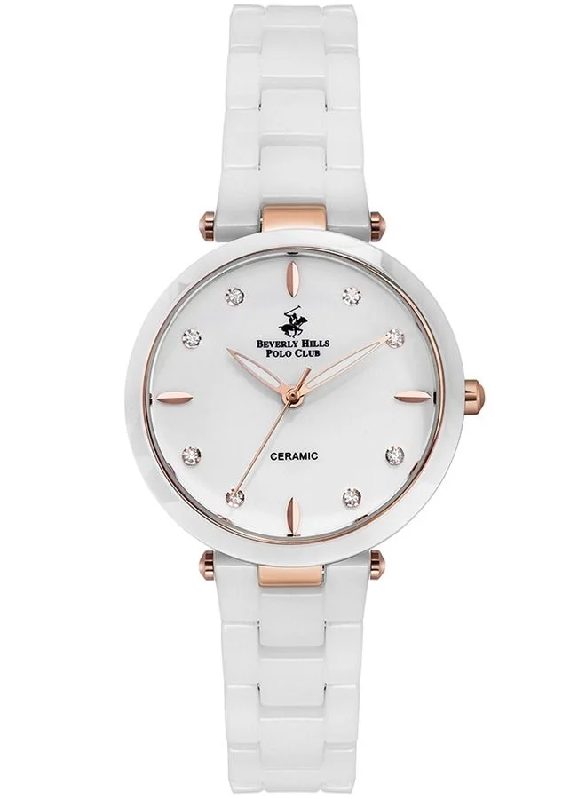 BEVERLY HILLS POLO CLUB BEVERLY HILLS POLO CLUB Women's Analog White Dial Watch - BP3102X.530