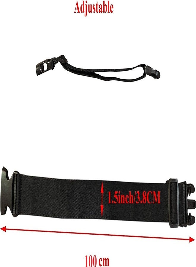 iCONY 2PIECES Add a Bag Luggage Set Strap for Suitcases - Adjustable Belt Travel Accessories Attachment - Connect Your 3 Bags for Passenger Car - Image 3