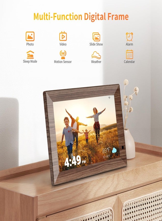 HAOVM 10.1 Inch Smart Digital Picture Frame,1280x800 HD IPS Touch Screen,64GB Large Storage,2GB RAM, WiFi Digital Photo Frame Load from Phone, Motion Sensor, Auto-Rotate, Digital Frame - Image 4