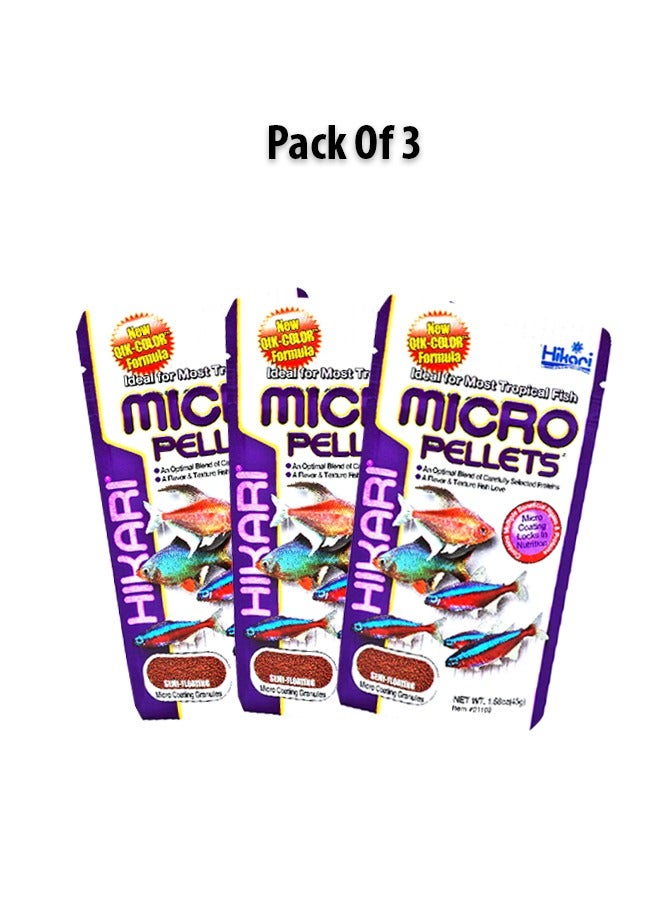 Hikari حبوب ميكرو استوائية 1.58 أونصة (عبوة من 3) - Image 1