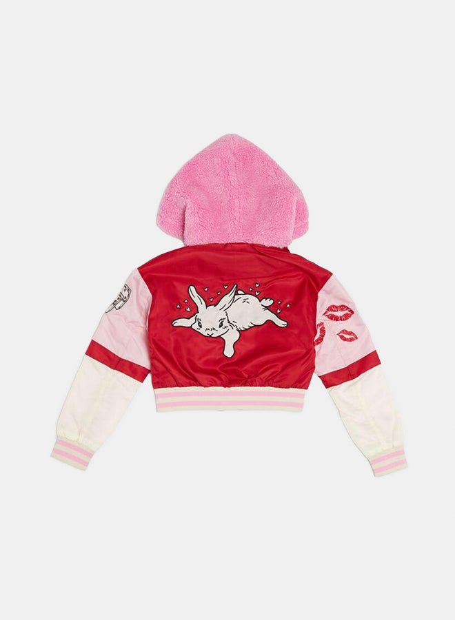 FOREVER 21 Girls Hooded Bunny Jacket (Kids)  - Image 2
