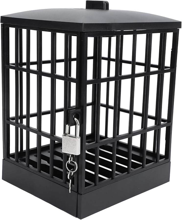 ZJchao Cell Phone Jail Lock Box Timer Smartphone Stand Holder Classroom Office Gadget All Black - Image 4