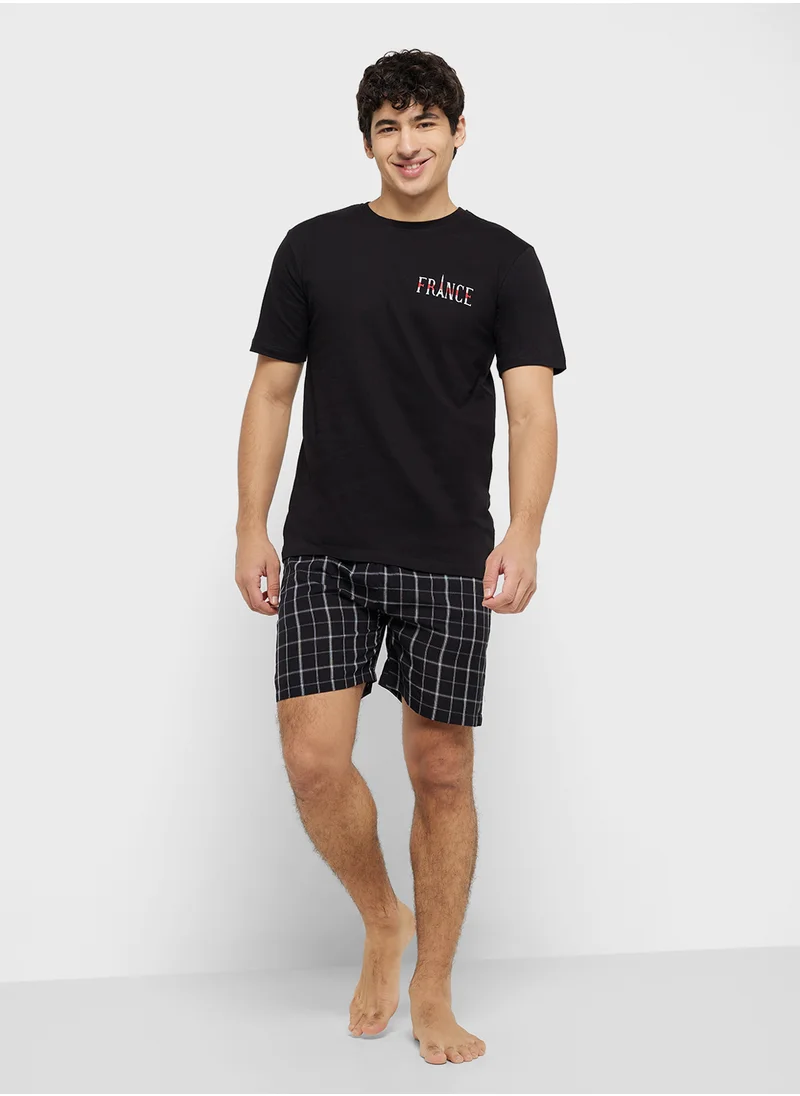 Seventy Five Nightwear T-Shirt & Shorts Sets