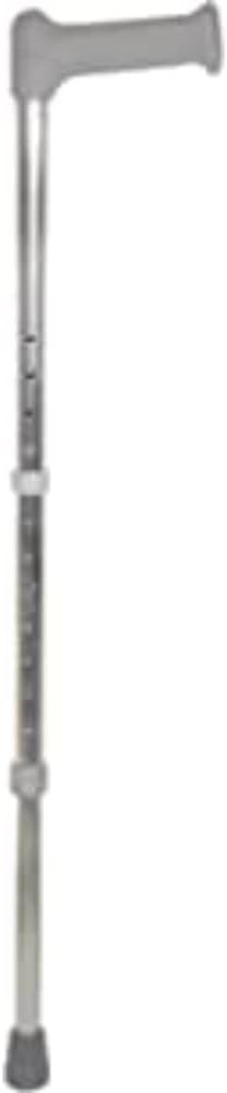 Days Standard Walking Stick Adjustable Aluminium Walking Aid for Seniors Men Women Lightweight Mobility Support Comfortable Ergonomic Grip NonSlip Rubber Tip Height Adjustable Silver - Image 1