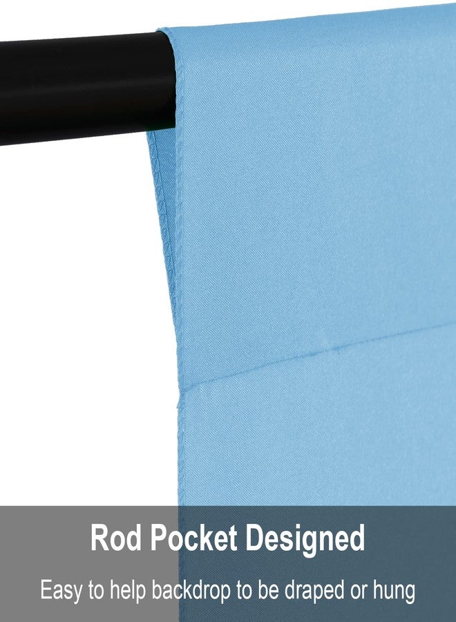 Joccun 5X7FT Light Blue Backdrop Background for Photography,Polyester Backdrop Curtain Background Screen for Photography,Photoshoot,Video Recording,Studio, Minimum Fit Stand Width of 7FT - Image 5